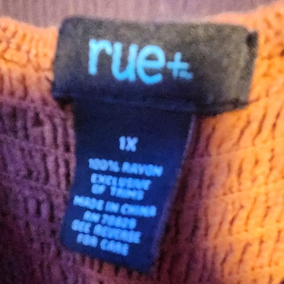 Rue 21 Orange Hippie Style Tank. - Picture 4 of 4